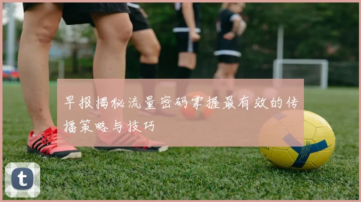 早报揭秘流量密码掌握最有效的传播策略与技巧