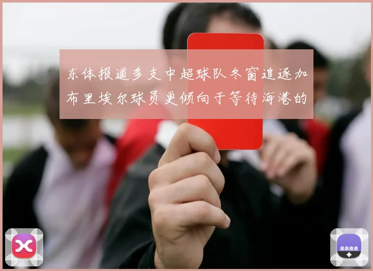 东体报道多支中超球队冬窗追逐加布里埃尔球员更倾向于等待海港的机会
